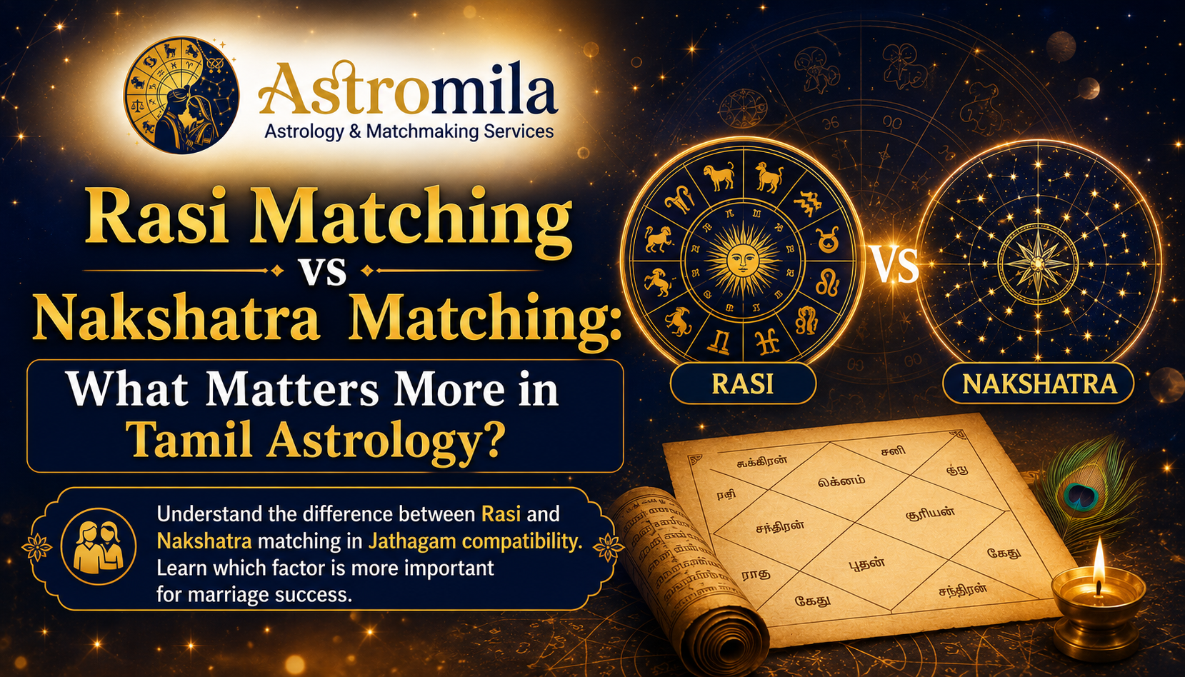 Rasi Matching vs Nakshatra Matching: What Matters More in Tamil Astrology?