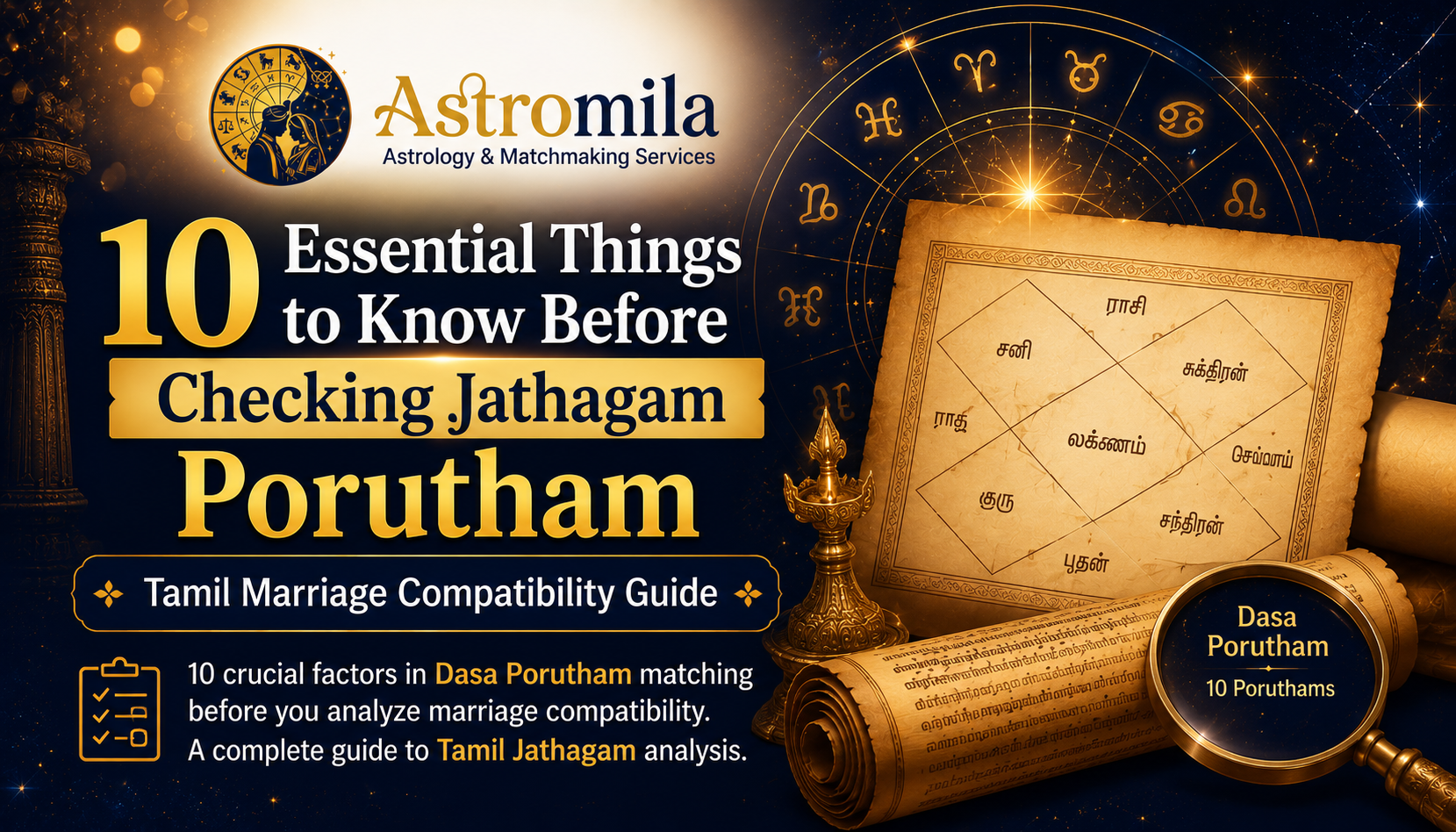10 Essential Things to Know Before Checking Jathagam Porutham - Tamil Marriage Compatibility Guide