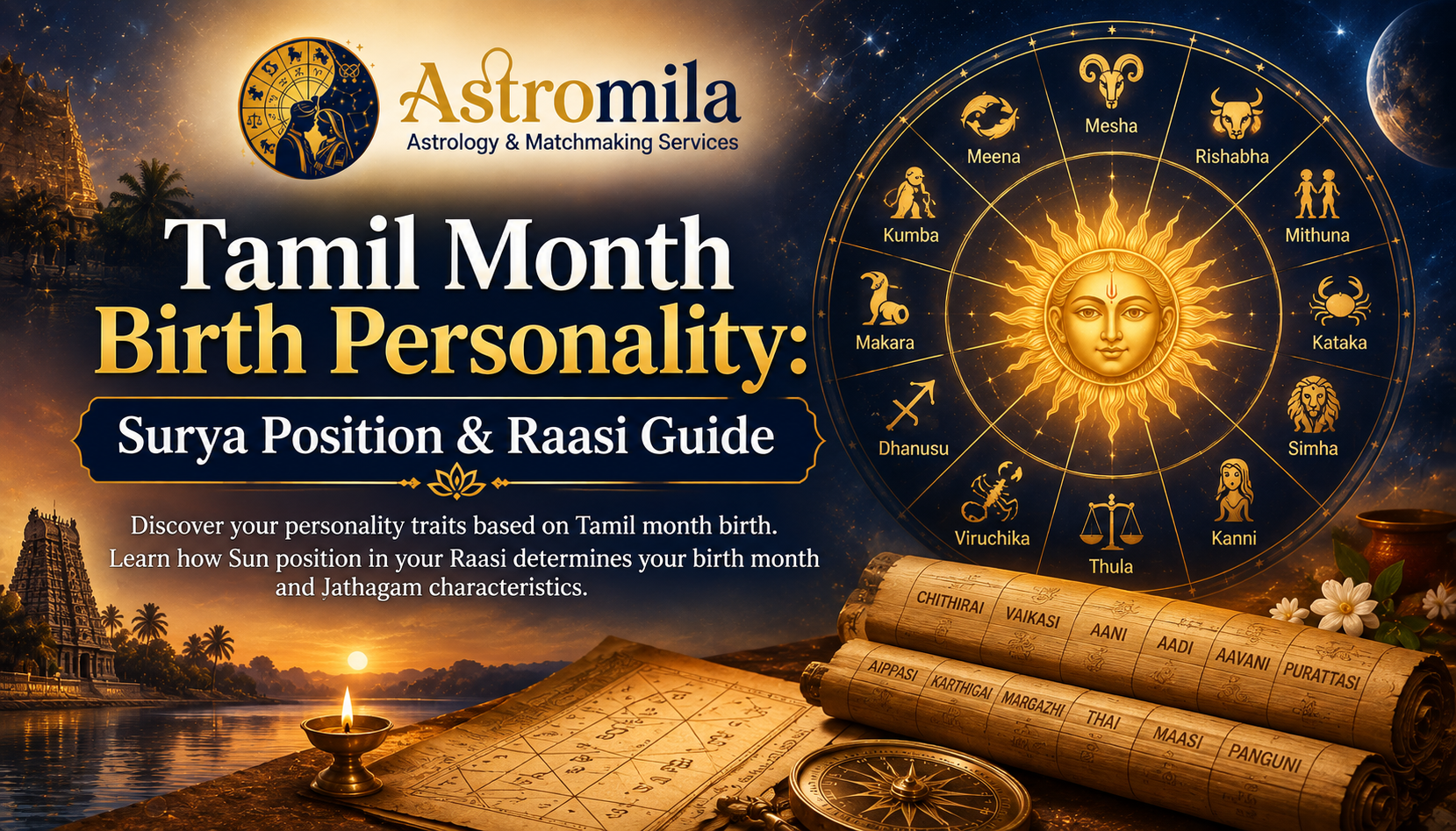Tamil Month Birth Personality: Surya Position & Raasi Guide