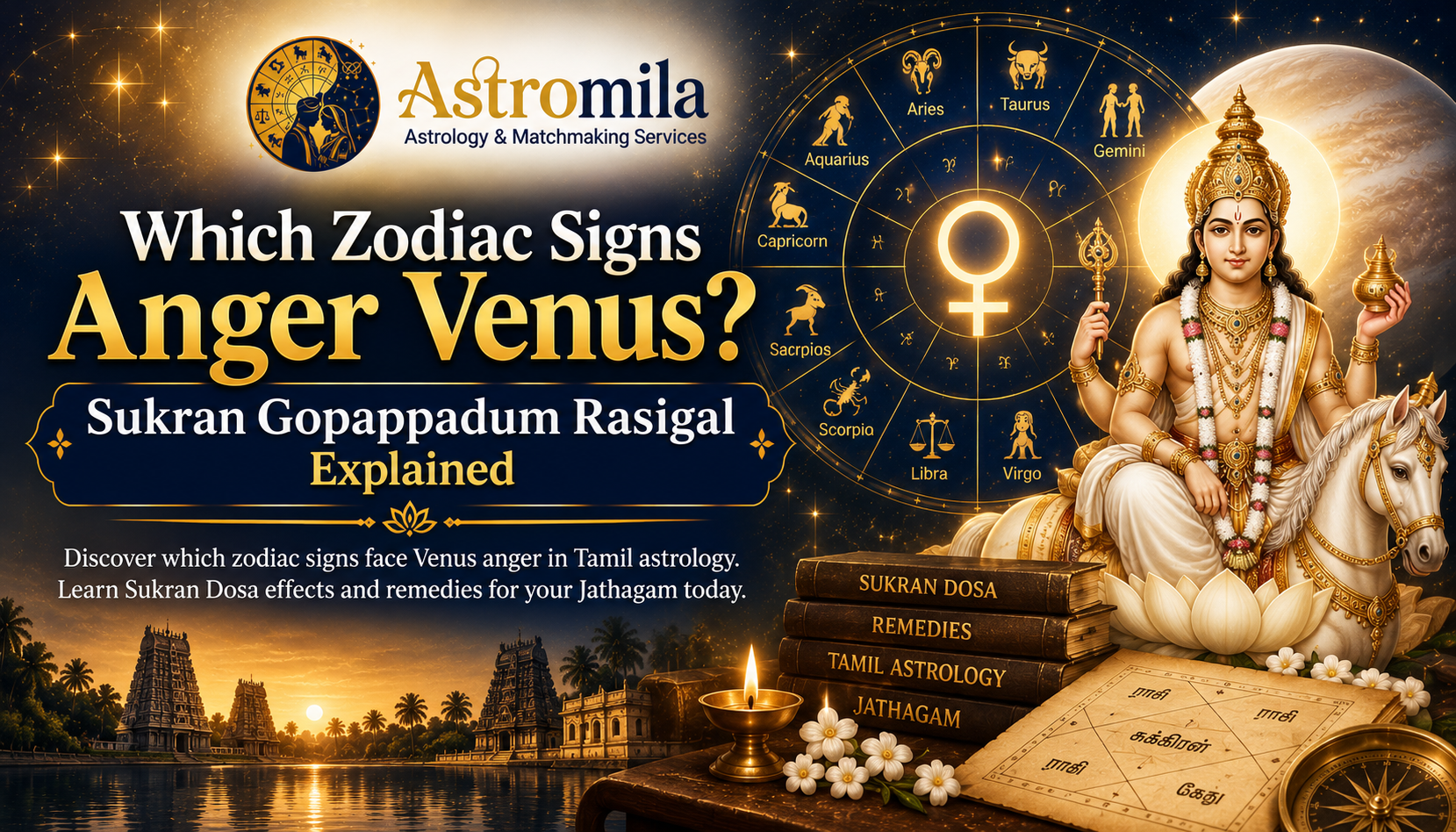 Which Zodiac Signs Anger Venus? Sukran Gopappadum Rasigal Explained