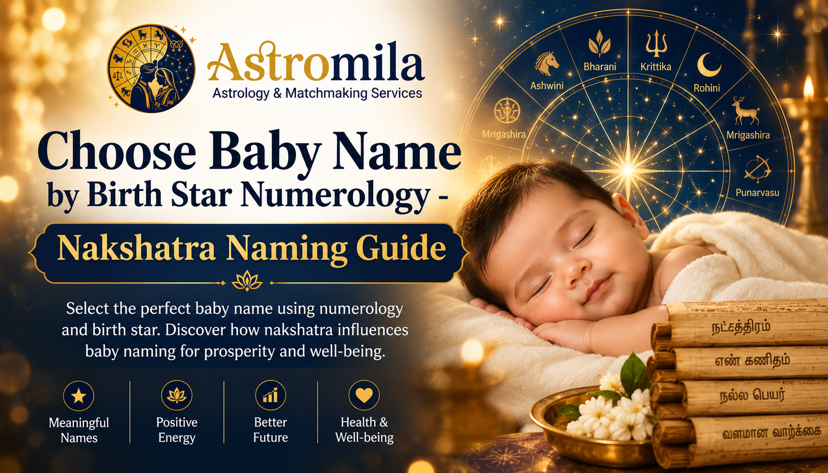 Choose Baby Name by Birth Star Numerology - Nakshatra Naming Guide