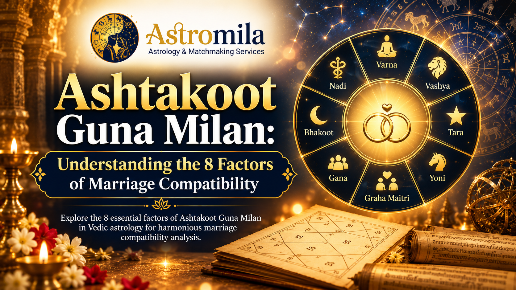Ashtakoot Guna Milan: Understanding the 8 Factors of Marriage Compatibility