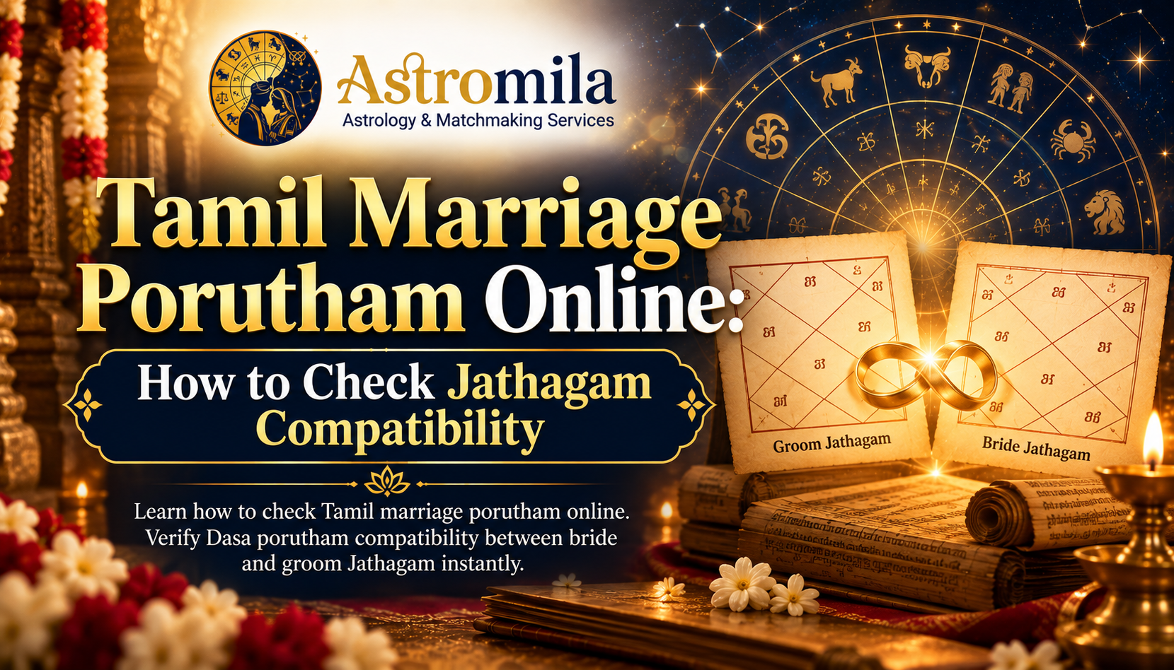 Tamil Marriage Porutham Online: How to Check Jathagam Compatibility